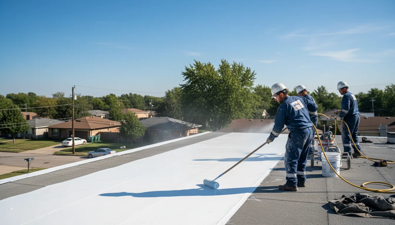 Commercial roof coating in Eau Claire, MI near me